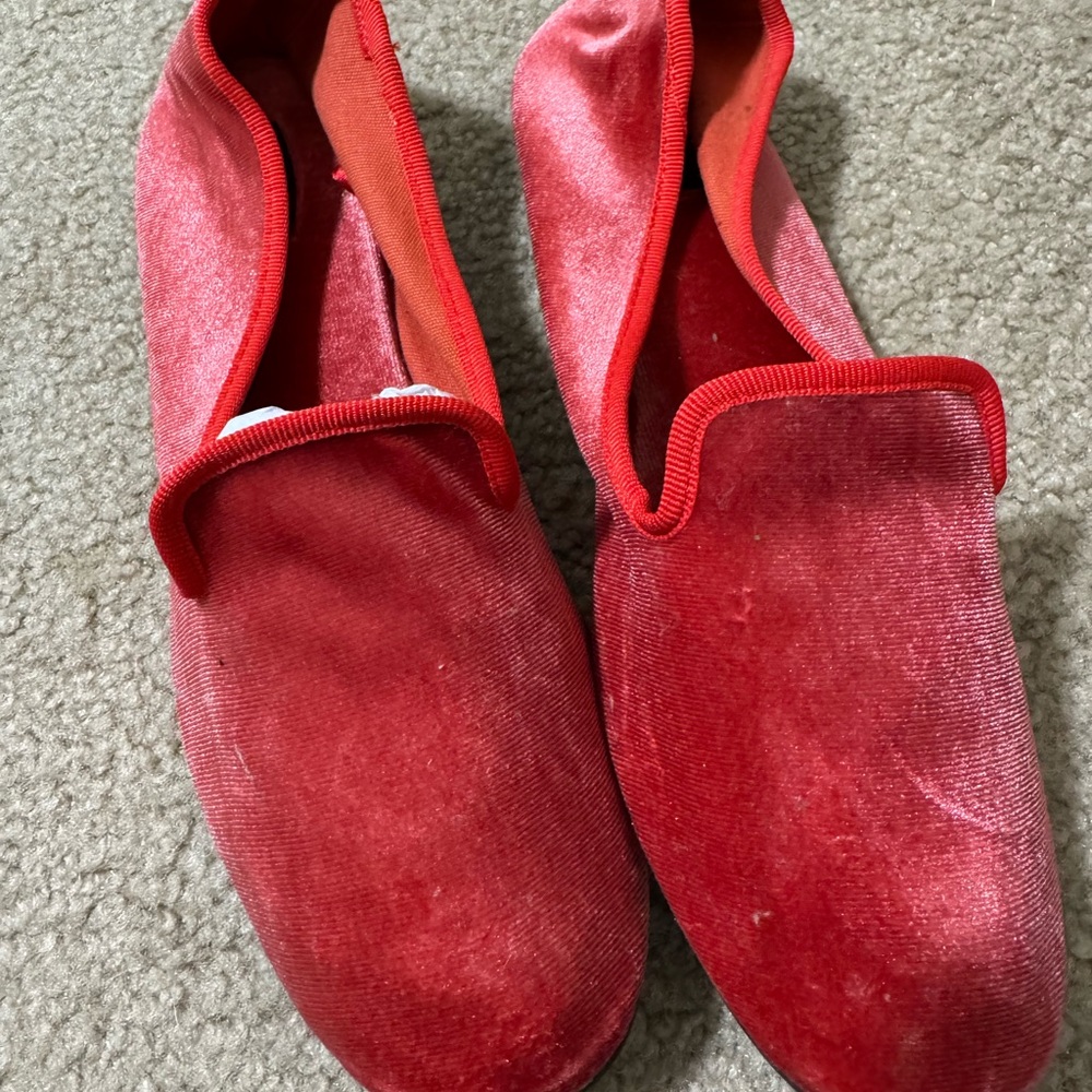 New Coral Velvet Loafers.  Purchased in Italy!